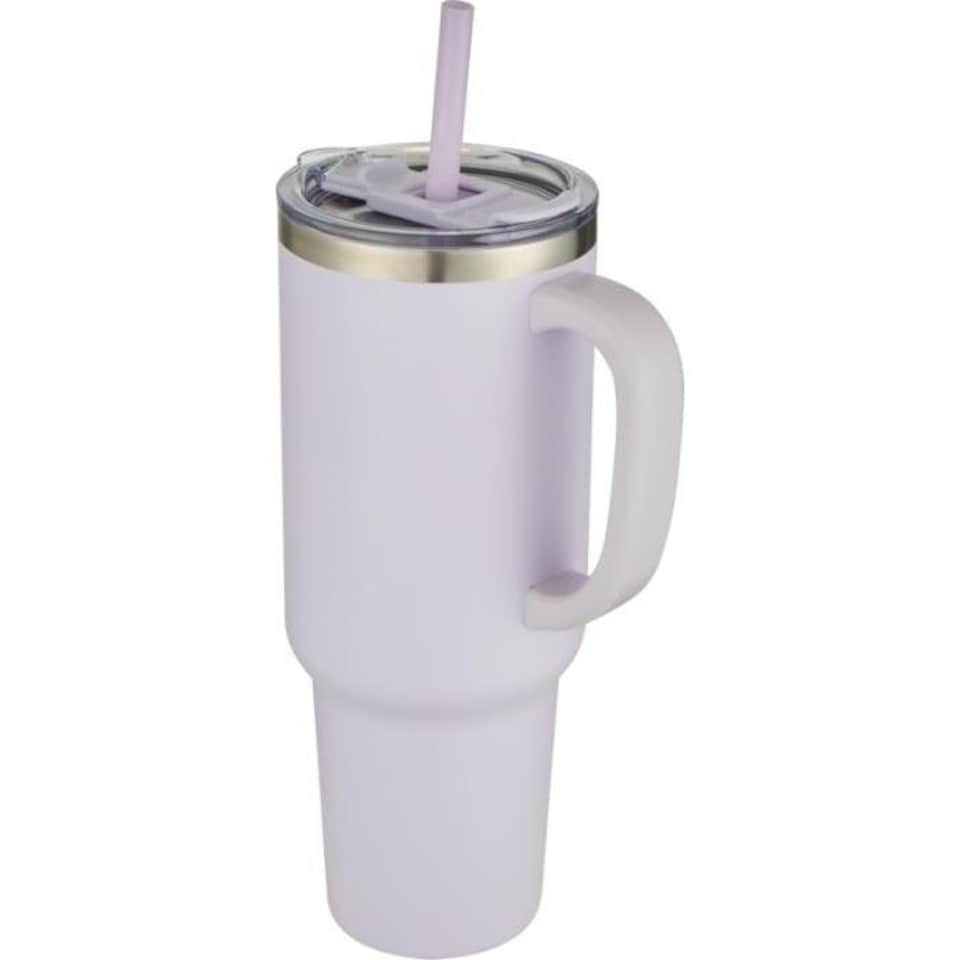 image 1 of Sydney Vacuum Insulated 1200ml Mug With Straw - Purple - One Size