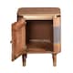 image 4 of Alaina Acacia Wood Bedside Table Brown