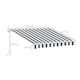 image 7 of Outsunny Garden Sun Shade Canopy Retractable Awning, 2.5 x 2m, Blue and White 