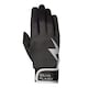 image 1 of Hy Unisex Adult Silva Flash Riding Gloves - Black/Silver Reflective - M | Black | M