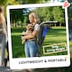 image 4 of PawHut Lightweight Foldable Dog Stroller for Mini Dogs Blue