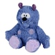 image 1 of Warmies Plush Blue Monster Microwavable Weighted Teddy with French Lavender Scent, Hot or Cold for Cool Relaxation and Warm Relief