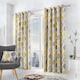image 1 of Fusion Lennox Eyelet Curtains Grey/Ochre