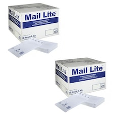 500 x LL (230x330mm) White Mail Lite Thick Bubble Lined Protective Postal Mailing Shipping Envelopes White | One Size