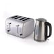 image 1 of Hamilton Beach Rise Brushed Kettle & 4 Slice Toaster Set