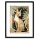 image 1 of Oriental Shorthair Cat Botanical Fur Plants 9x7" Black Framed Wall Art Print