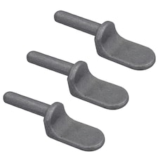 12.5mm Weld On Gudgeon Tailboard Hinge Pin for Trucks Trailers Self Colour 3pc Grey