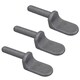 image 1 of 12.5mm Weld On Gudgeon Tailboard Hinge Pin for Trucks Trailers Self Colour 3pc Grey