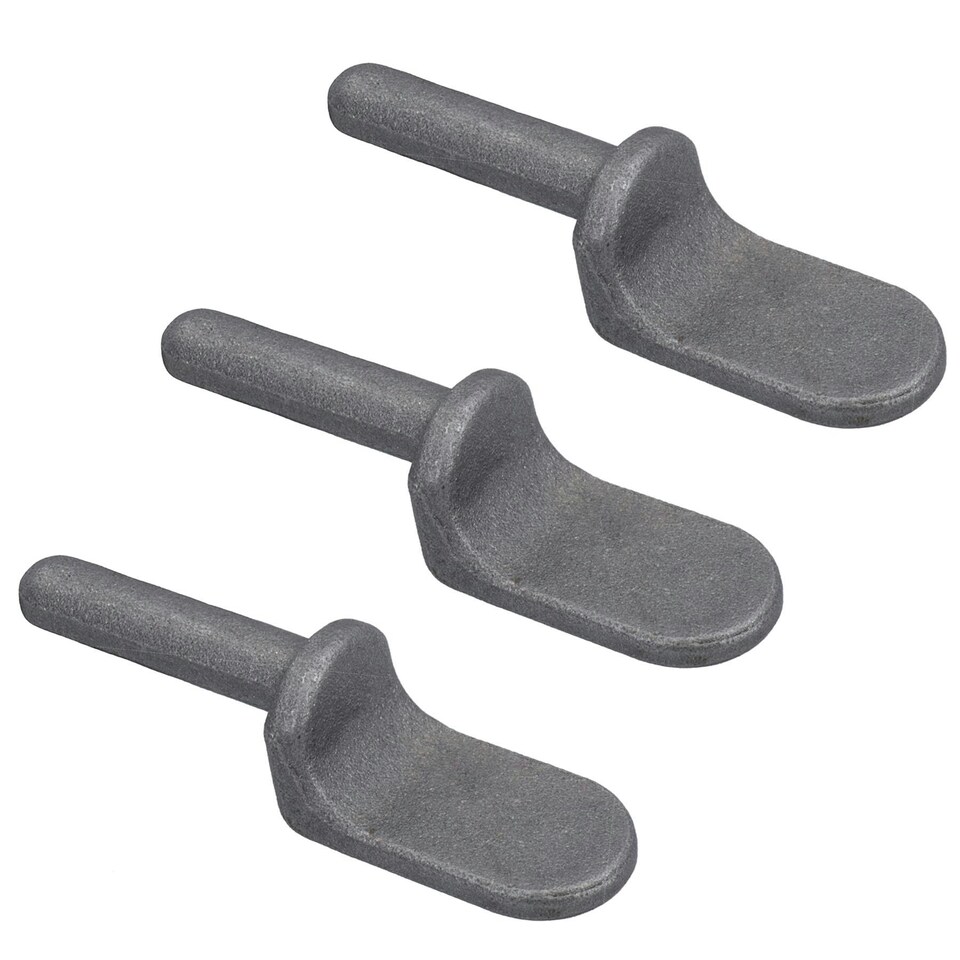 image 1 of 12.5mm Weld On Gudgeon Tailboard Hinge Pin for Trucks Trailers Self Colour 3pc Grey