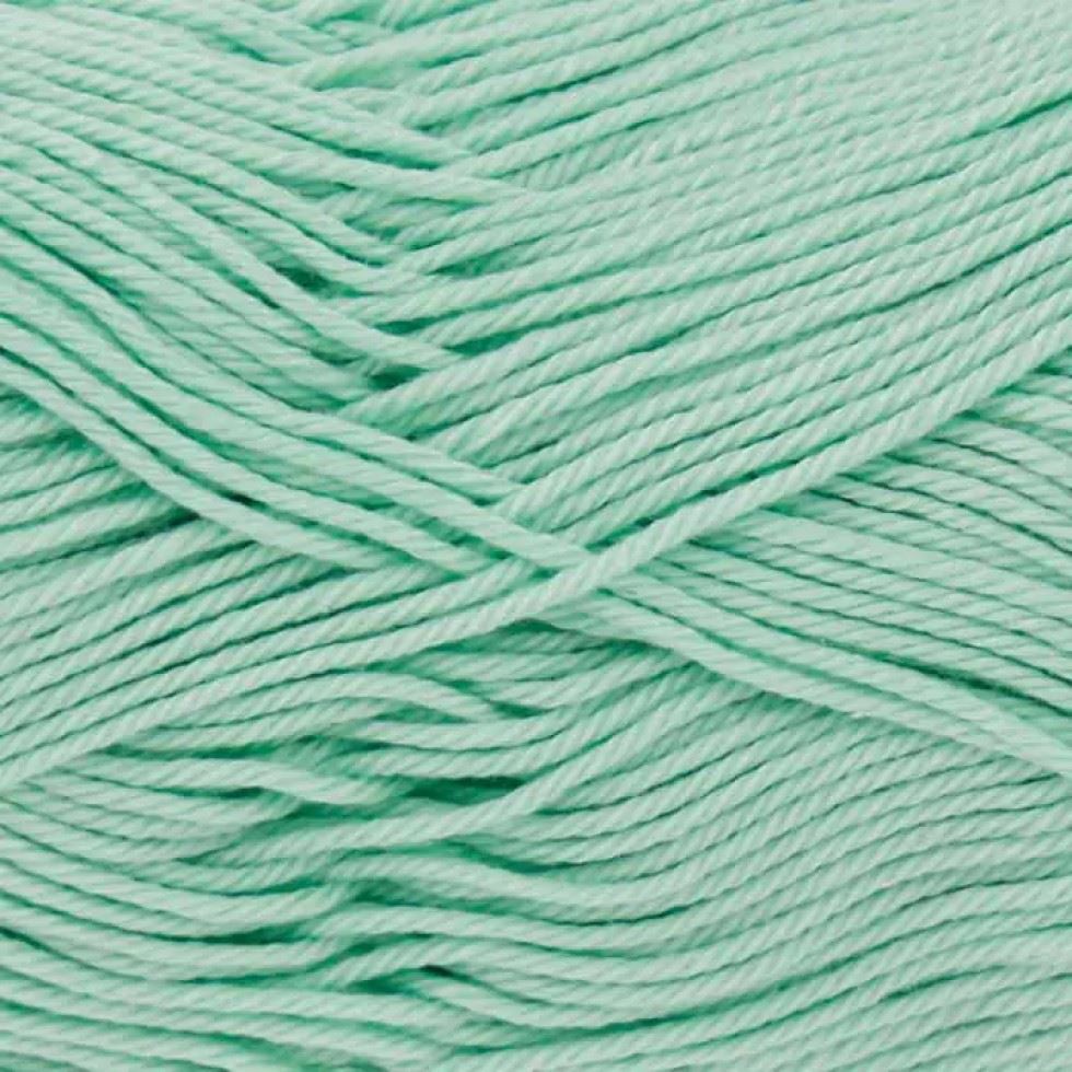 King Cole Green Giza Cotton 4 Ply Yarn (Value Pack 12 x 50g Balls) For Crochet, Knitting - 158m per ball