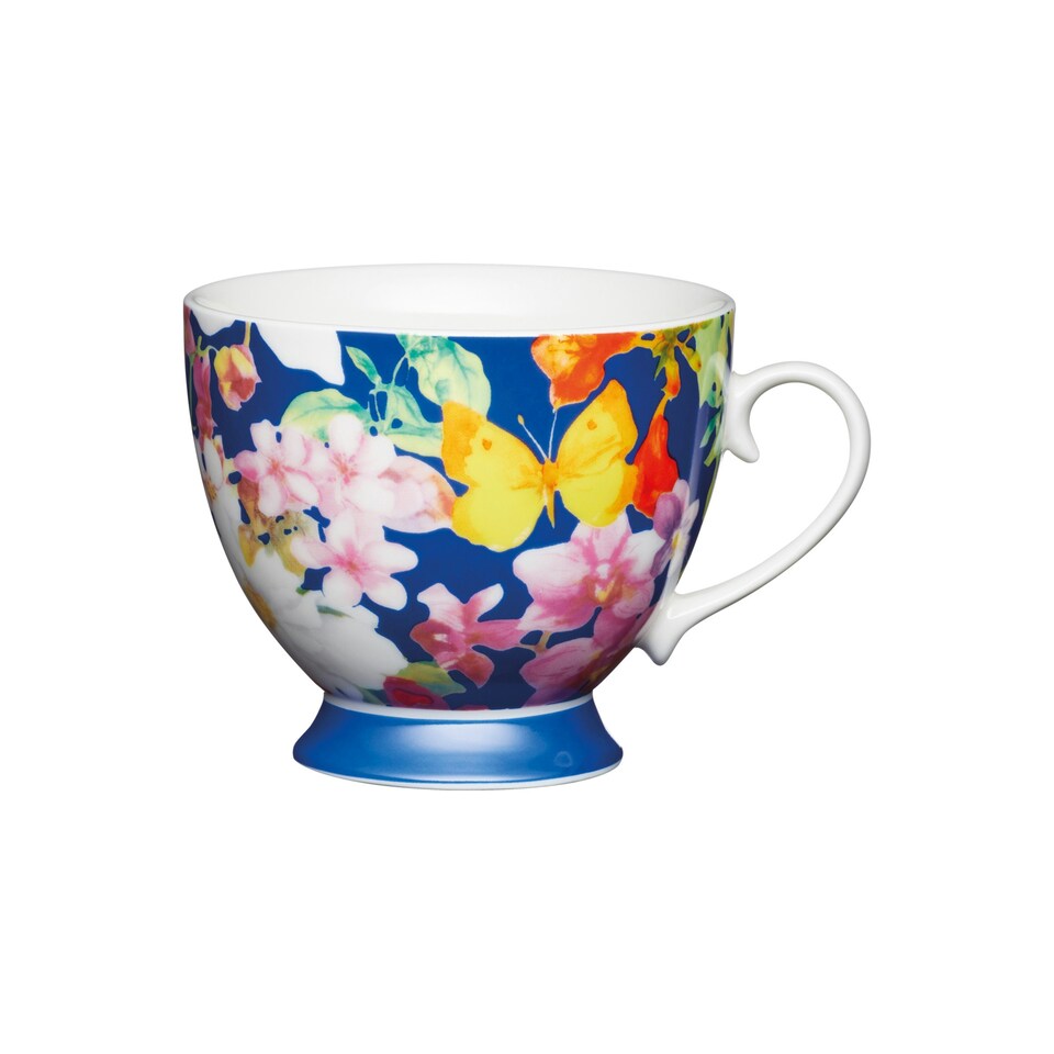 image 1 of KitchenCraft China Blue Butterfly Mug Multi