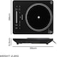 image 2 of Daewoo 2200W Portable Electric Single Induction Hob