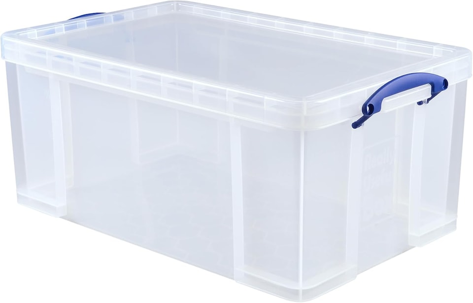 image 1 of Really Useful Box 64 Litre Transparent Home Shelving Storage Kitchen Home New
