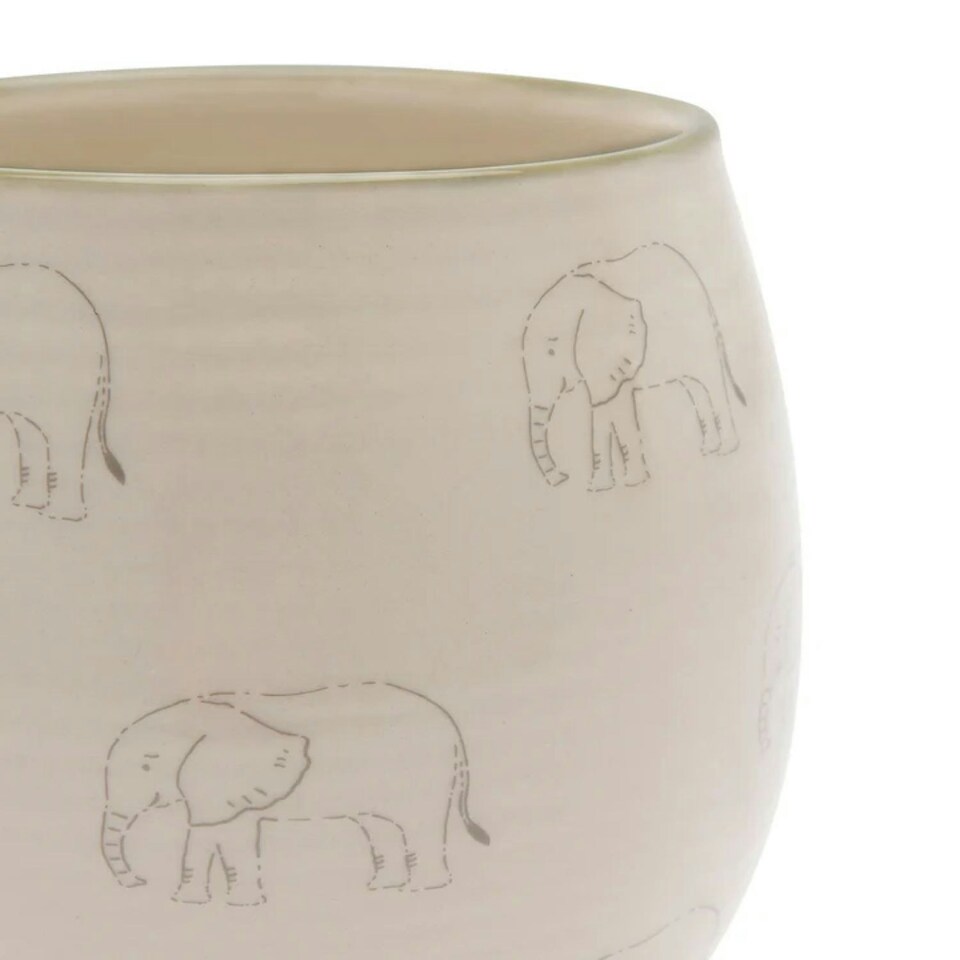 image 1 of Sophie Allport Elephant Ceramic Hug Mug Cream