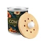 image 6 of Dark Hibiscus Compost Caddy - Metal 2L Decorative Kitchen Food Waste Bin