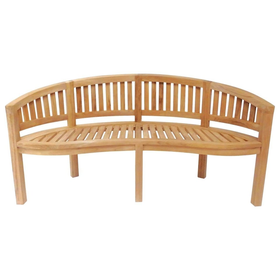 image 1 of Charles Bentley Solid Wooden Teak Garden Outdoor San Diego Bench 5.2Ft 3 Seater