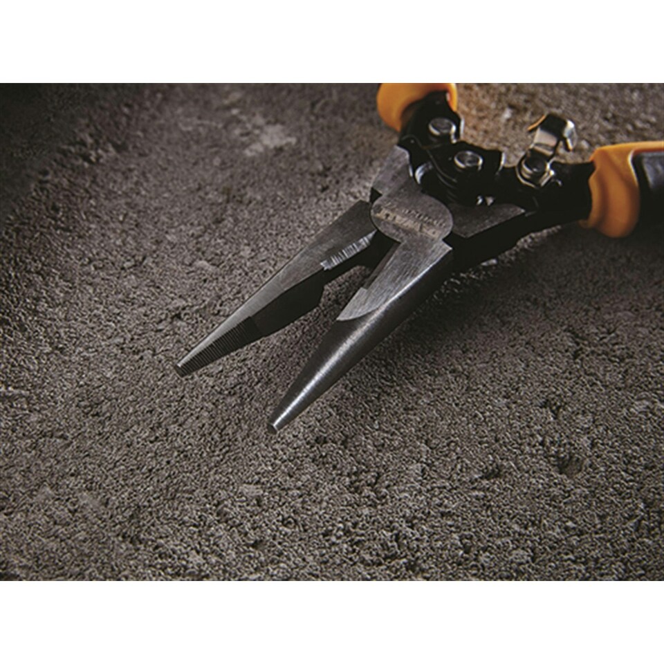 image 1 of Dewalt Hand Tools Compound Action Long Nose Pliers 190mm - Multi Colour - One Size