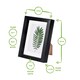 image 4 of Nicola Spring 5 x 7" Photo Frame - Dark Wood/Black Mount - 3D Photo Frame Picture Frame Box Portrait Display Case (20 x 15cm)