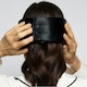 image 3 of Silk Addict 100% Mulberry Silk Weighted Sleep Mask - Black Black