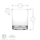 image 3 of Argon Tableware Classic Whisky Glasses - 280ml - Pack of 6 Clear