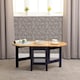 image 5 of Santos Drop Leaf Extending Coffee Table Blue | Navy Blue
