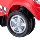 image 9 of COSTWAY 3 in 1 Convertible Baby Stroller Ride on Car Red
