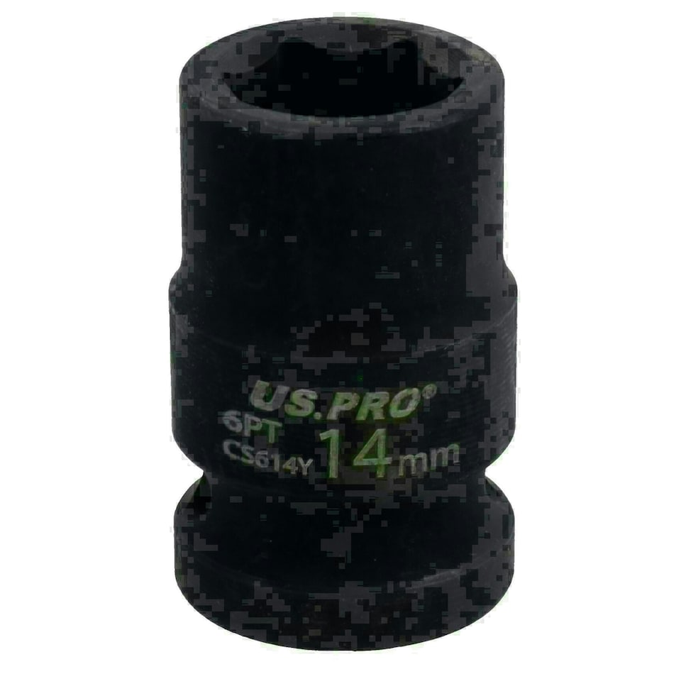 image 1 of 14mm Metric Shallow Impact Impacted European Style Socket 1/2" Drive 6 Sided