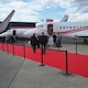 image 3 of 5 Metres Exhibition Quality Ribbed Heavy Duty Red Carpet Runner 2 Metres Wide