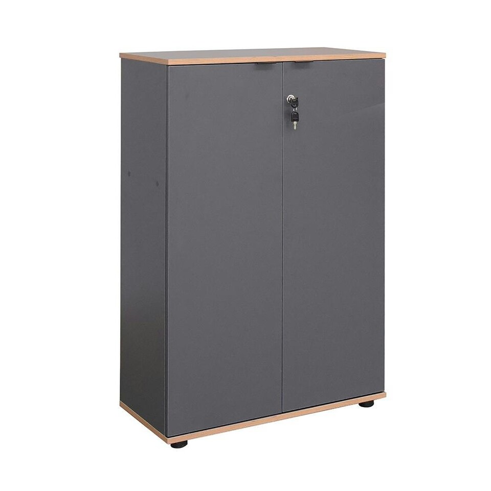 image 1 of Adore Rio Anthracite Grey Office Filing Cabinet - Lockable Storage Grey