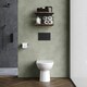 image 2 of Round Back to Wall Toilet Pan   - 395mm x 360mm x 540mm