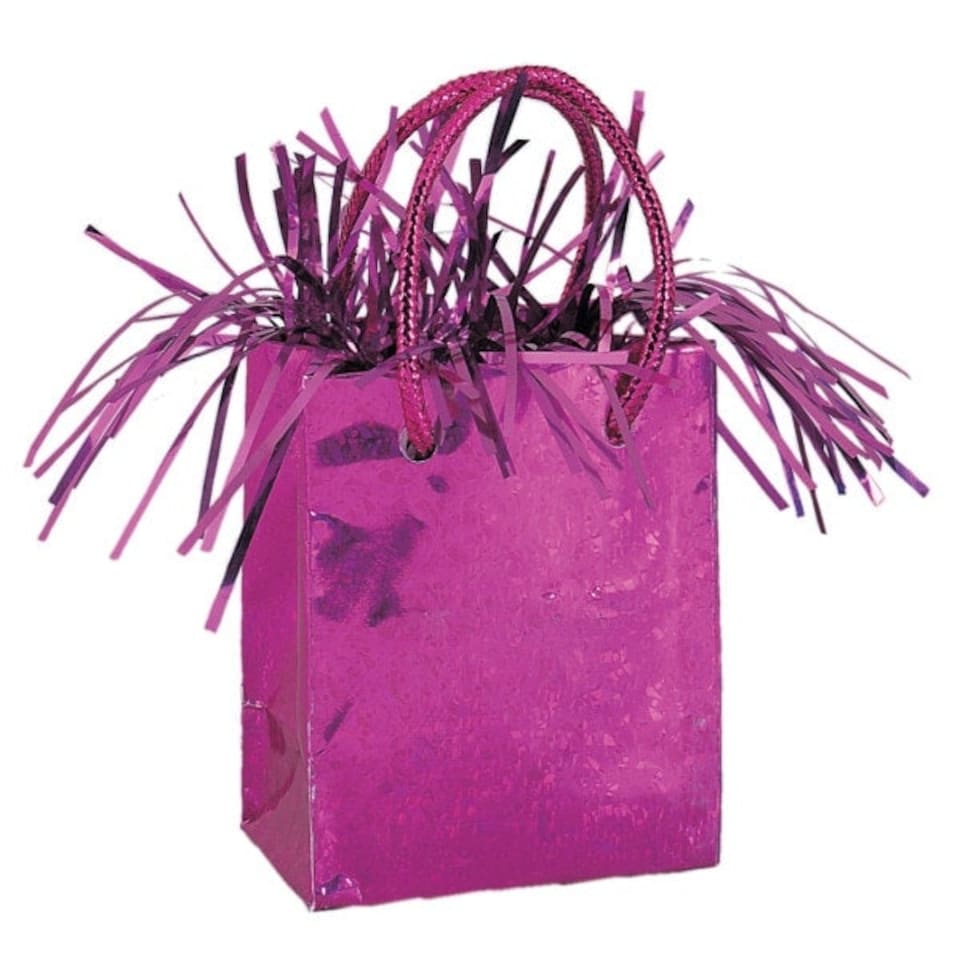 Hot Pink Mini Gift Bag Balloon Weight