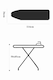 image 6 of TheOwnas Ironing Board. (114x36cm) Foldable Height Adjustable with Steam Iron Rest Cotton Cover.