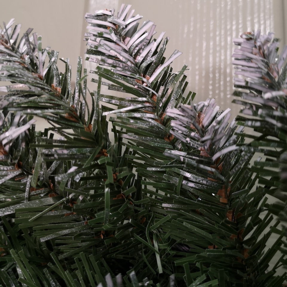 image 1 of 60cm Snow Tip Christmas Wreath with 160 Bullet Tips