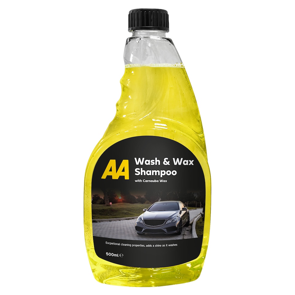 image 1 of AA Car Cleaning Kit, 8-Piece Set with 4 Cleaners, Microfibre Cloths, Sponge and Bucket