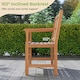 image 7 of COSTWAY 120 CM Outdoor Bench Solid Wood Garden Bench Brown