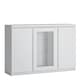 image 1 of Fribo 3 Door Sideboard (Glazed Centre) in White