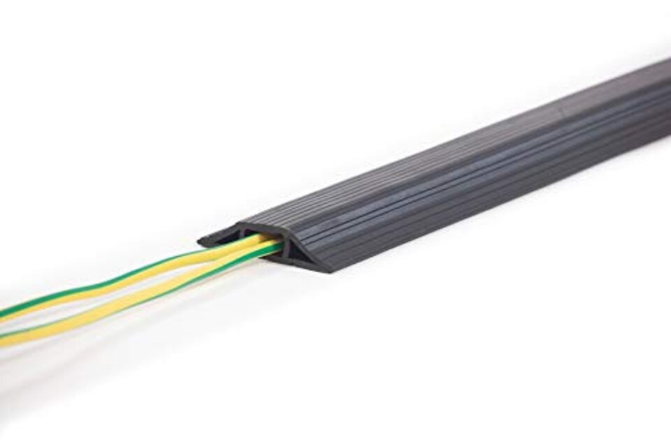 image 1 of The Ramp People Floor Cable Protector - Black - 1 Channel 10mm x 10mm