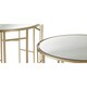 image 4 of Avantis Asymmetrical Frame Set Of 2 Tables Gold