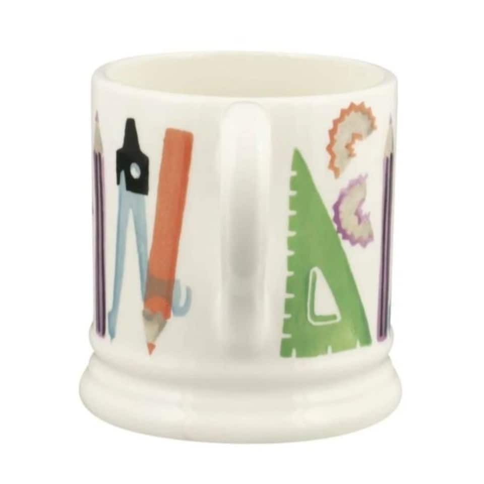 image 1 of Mug: 1 x 300ml Emma Bridgewater Stationery 1/2 Pint Mug, Ceramic White