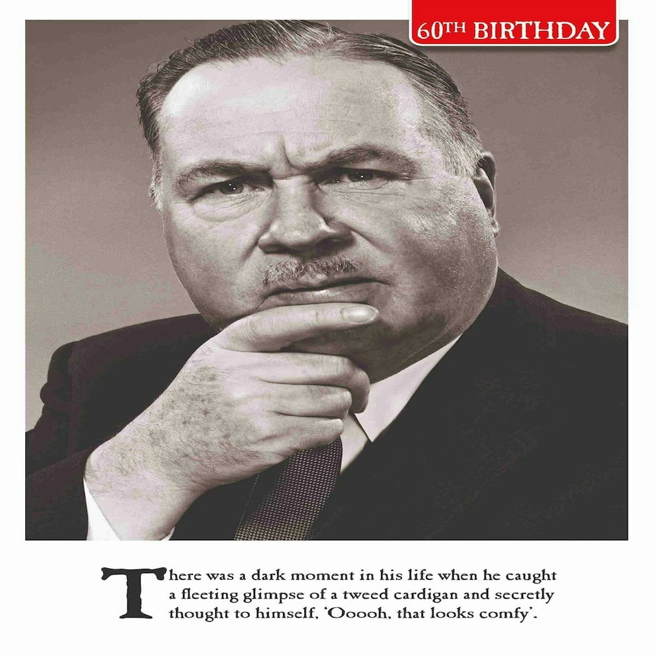 60th Birthday, Greetings Card, Funny Birthday Card For Him, Birthday Card Male Funny, Happy Birthday Card For Him