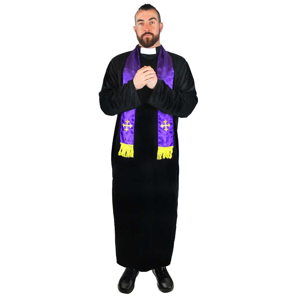 image 1 of Priest Costume Black | XL
