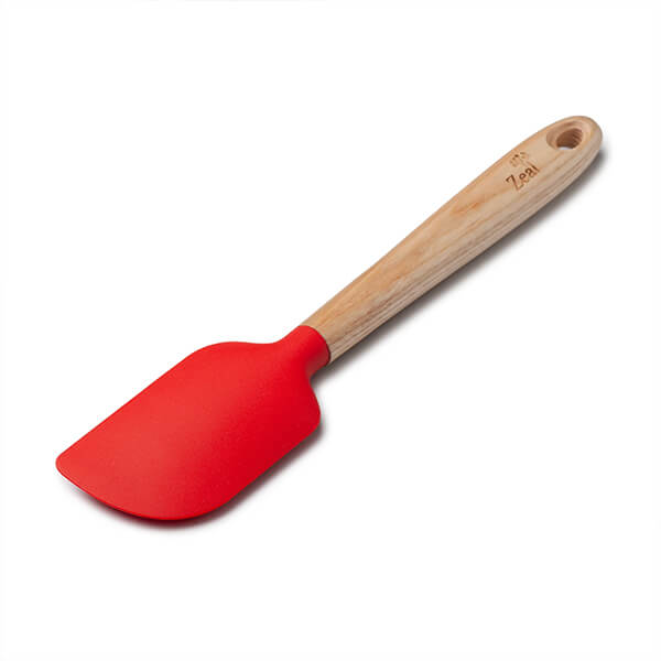 Zeal Large Spatula Spoon with Ash Wood Handle Red