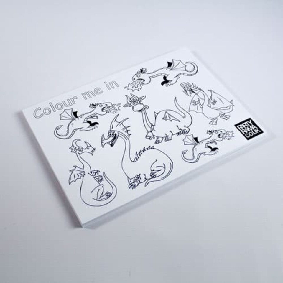Dragons Themed A4 Colouring sheet