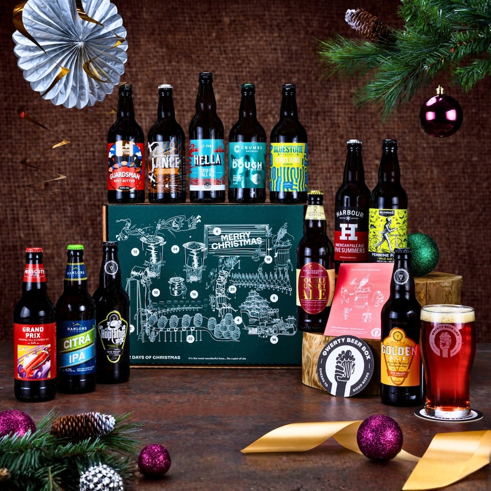image 1 of QWERTY Beer Box Real Ale Advent Calendar 2025