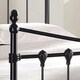 image 2 of 5ft King Size Black Antique Victorian Style Traditional Metal Bed Frame Bedstead, Strong, Robust Bed