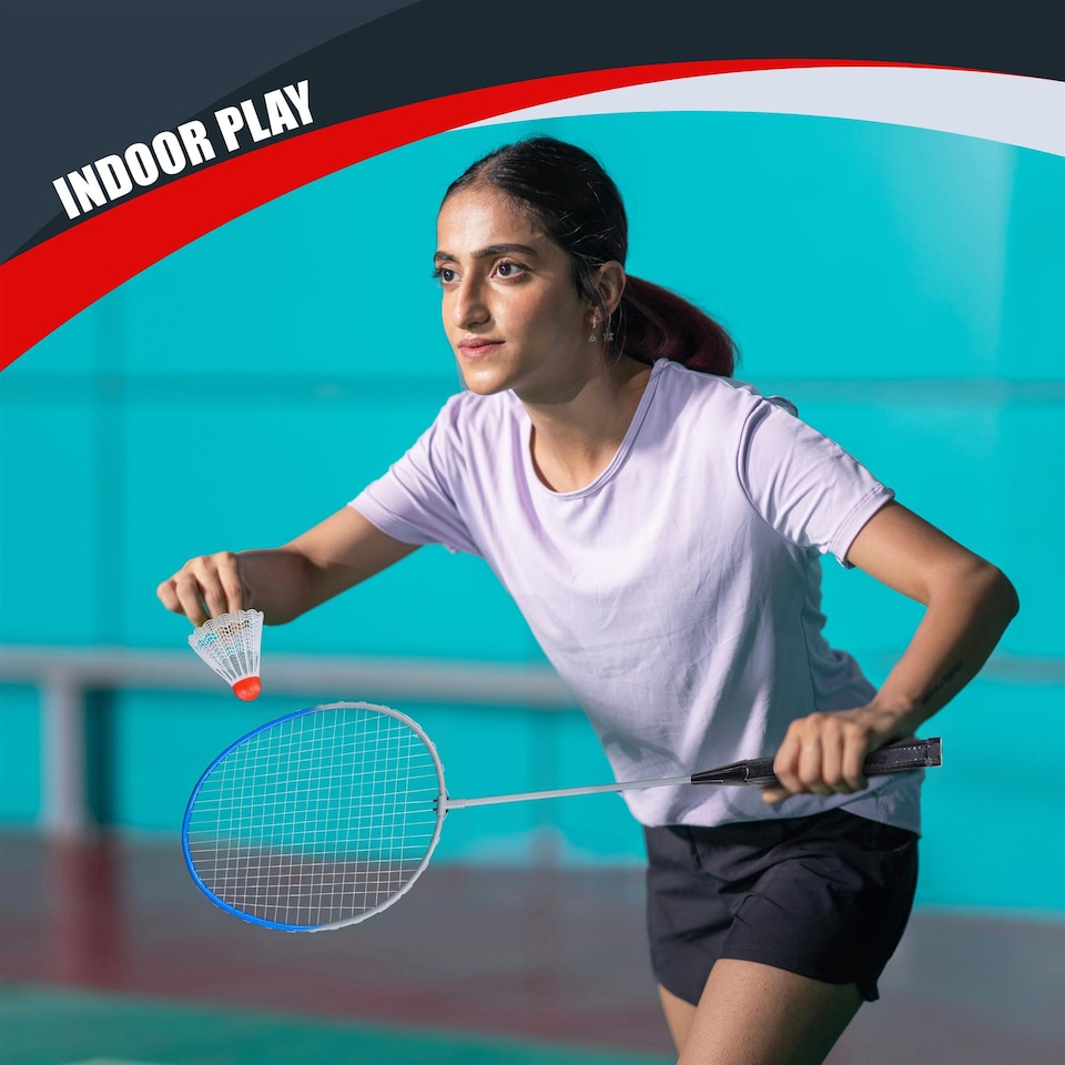 image 1 of The Magic Toy Shop Badminton Rackets Set of 2 Indoor Outdoor Sports Game