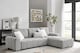 image 2 of The Capri 3 Seater Corner Sofa in Grey, Silver or Beige | Silver | One Size
