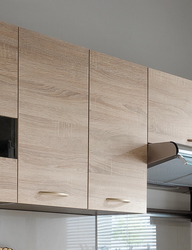 image 1 of Junona Kitchen Wall Cabinet Unit 2 Door Cupboard - Sonoma Oak W600xH570mm