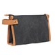 image 3 of Vinga Bosler Canvas Recycled Toiletry Bag - Black - One Size | Black