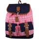 image 1 of Lorenz Womens Canvas Travel / Holiday / Work / School Backpack / Rucksack with Multiple Features | Pink | Pink